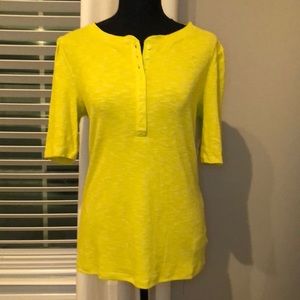 Gap Rib Slub Henley T-Shirt NWT Size MT